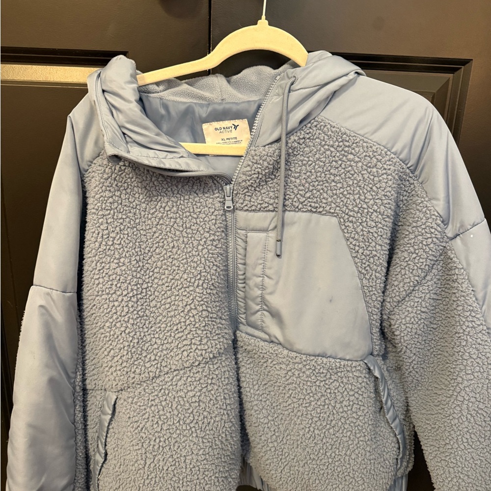 Old Navy Light Blue Sherpa Jacket